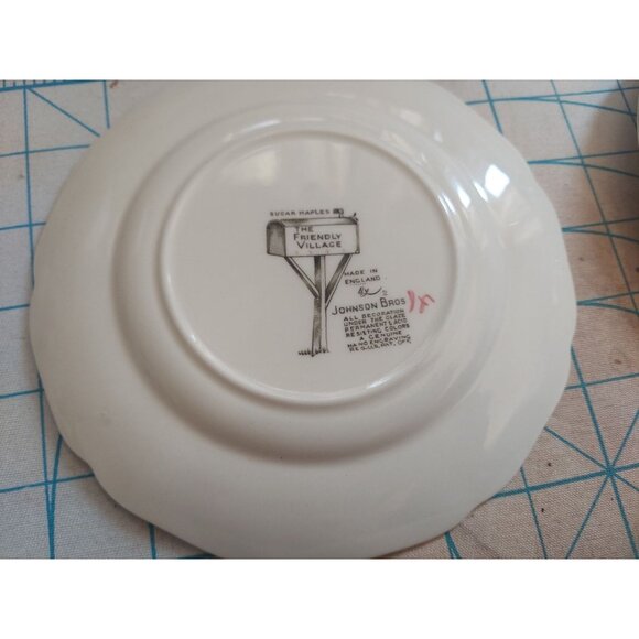 3 Johnson Bros Friendly Village "Sugar Maples" 6 1/8" Bread Plates - Picture 3 of 3